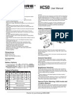 Nitecore HC50 Manual PDF