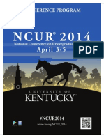 NCUR 2014 Final Program