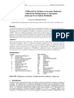 Amélioration de L'efficacité de Turbines À Gaz Dans L'industrie