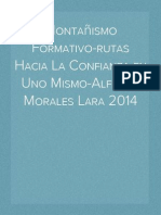 Montañismo Formativo-Rutas Hacia La Confianza en Uno Mismo-Alfredo Morales Lara 2014