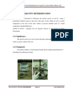 Specific Gravity Determination: 3.1 Purpose