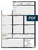 Star Wars Mod Character Sheet