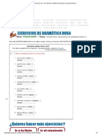 Ejercicios de Ruso - Principiante - Sustantivos Masculinos en Preposicional PDF