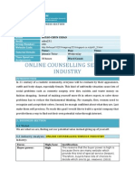 Online Counselling Service Industry: Infosys.110 Business Systems: Deliverable 2: Business Section 2014