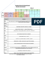 Month: May, June: Pakistan Academy School Al Ahmadi-Kuwait Monthly Test Schedule Class: 5