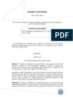 Decreto 1279 de 2002