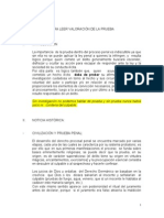 Para Leer Valoracion de La Prueba - Yolanda Perez Ruiz