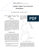 Design of Variable Coupler Curve Four-Bar Mechanisms: Ren-Chung Soong and Sun-Li Wu