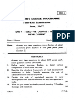 1.elective Rural Development (Erd-1) June 2007