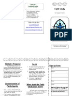 Faith Study Brochure