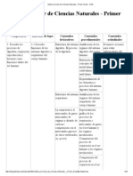 Malla Curricular de Ciencias Naturales - Primer Grado - CNB