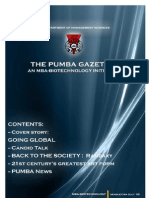 The PUMBA Gazette (July Edition)