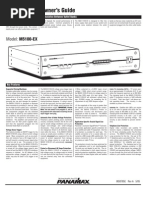 Panamax Max 5100-EX Owner's Guide