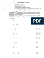 Fraction Rules Multiplying and Dividing Fractions