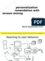 Realtime Personalization and Recommendation With Stream Mining