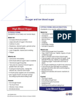 Difference Blood Sugar