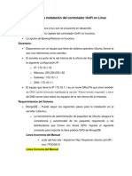 Pasos para La Instalación Del Controlador Unifi en Linux