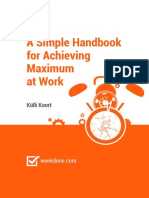 Ebook - A Simple Handbook For Achieving Maximum at Work - Weekdone