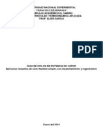 Ejercicios Resueltos de Ciclo Rankine PDF