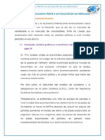 El Comercio Internacional Frente A La Evolución de Los Mercados