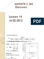 EEE C364/INSTR C 364 Analog Electronics