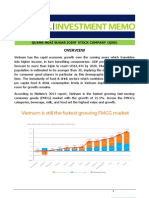 Investment Memo For Deloitte