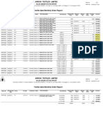 Textile Label Monthly Order Report: Sales Orders Status Report