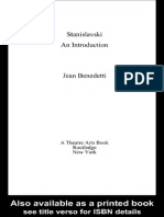 BENEDETTI, Jean - Stanislavski, An Introduction