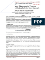 Performance Enhancement of Processor Functional Verification by Script Based Approach