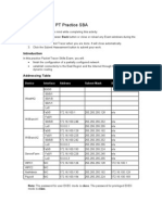 Erouting Ospf PT Practice Sba: Device Interface Address Subnet Mask Default Gateway