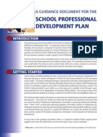 School Professional Development Plan: A Guidance Document For The