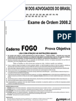 Exame OAB 2008-2 Prova Objetiva - Caderno Fogo