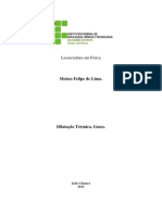 Dilatação Térmica, Gases