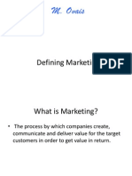 Defining Marketing