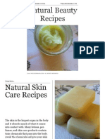 Natural Beauty Recipes 37pages