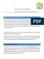 Analisis Critico de Situacion de La Unidad Educativa Juan de Dios Balderrama Cliza