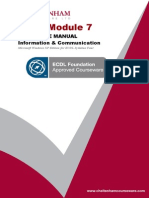 ECDL Module 7: Reference Manual Information & Communication