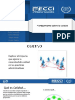 Planteamiento Sobre La Calidad