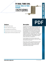 Sanitary Dual Tube Coil: High Efficiency Tube-In-Tube Heat Exchanger