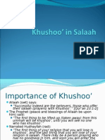 Khushoo' in Salaah