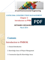 Introduction To PMBOK - 2014