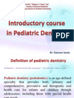 1st Course Introductory Course in Paediatric Dentistry&Childhood Stages