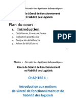 Cours #01 - Sûreté de Fonctionnement Et Fiabilité de Logiciel - M1 SSI PDF