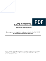 Juego de Simulacion de Politica Macroeconomia y Social