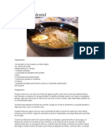 Receta Ramen Occidental