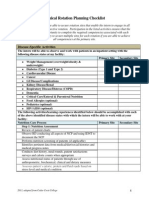 Rotation Checklist - Clinical