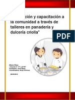 Motivación y Capacitación A La Comunidad A Través de Talleres en Panadería y Dulcería Criolla MISION RIBAS