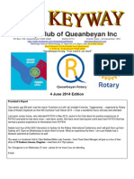 Rotary Club of Queanbeyan Inc: 4 June 2014 Edition