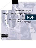 Access For Dialysis - Surgical and Radiologic Procedures