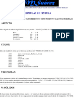 Formulas de Pinturas